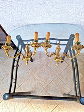 2 Antike 2-armige Messing