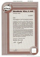 Sodick Co., Ltd. 1er-OS 1990