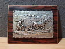 Vintage zinn relief wandbild - vintage,