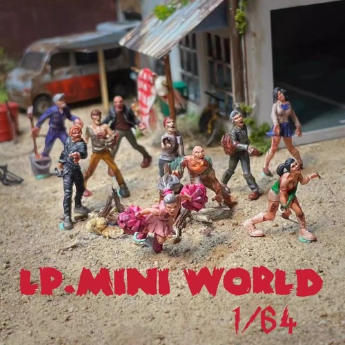 Diorama zombie minipuppe - diorama,