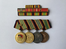 DDR NVA-Verdienstmedaille 20 Jahre treue Dienste 900 Silber-Punze