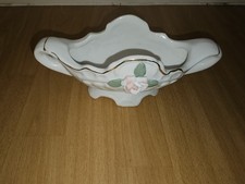 Amsel Porzellan Hamburg, aufgesetzte Rosen, Röschen, Porzellan Schale Alt