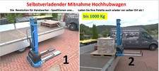 Selbstverlader Mitnahme StaplerHochhubwagen Elektrisch Gabelstapler Mini- 1000Kg