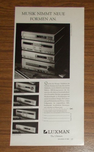 Seltene werbung vintage - vintage, luxman