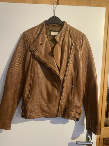 Damen lederjacke cognacbraun - lederjacke,