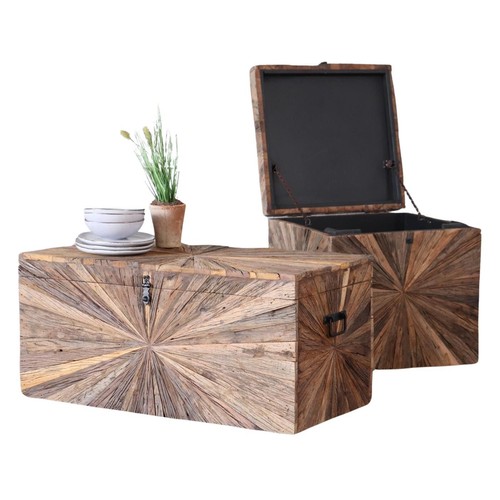 Truhe altholz merid - truhe, couchtisch