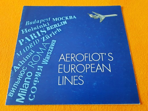 Altes reise prospekt aeroflot - reise,