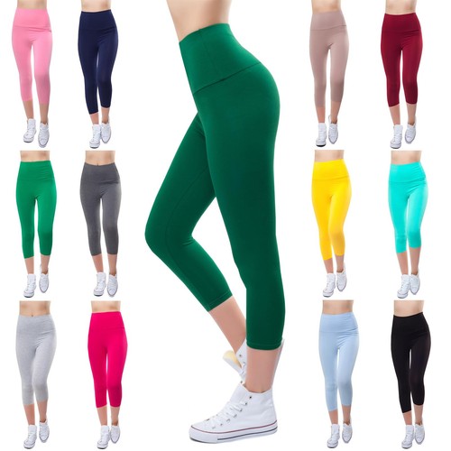 Leggins hochbund damen - 3/4,