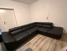 Leder sofa schwarz 2 80cm - leder, 2,80cm