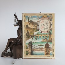 1960🇨🇿 Divy staré Prahy, Geschichte Landkarte Buch Praha Hrad Zámek Golem *684