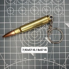 Schlüsselanhänger mit Patrone 8x57 7,92x57 IS K98k G43 K43 MG34 MG42 Wehrmacht
