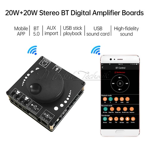 12v 24v ap15h 20wx2 stereo - 12v,