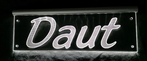 Daut led namensschild oder - namensschild,