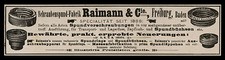 Alte Reklame Werbung 1903 Schraubenspund-fabrik Raimann & Cie. Freiburg Baden