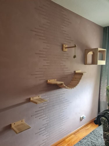 Katzen kletterwand wandpark - kletterwand,