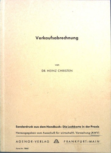 Verkaufsabrechnung