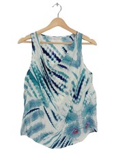 FAITH CONNEXION Wasserfalltop Damen Top Gr. DE 38 blau-weiß-pink Casual-Look