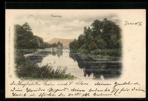 Ansichtskarte jena paradies - jena,,