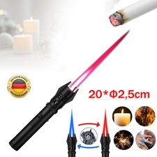 Jetflamme Feuerzeug Gas Nachfüllbar Sturmfeuerzeug, Langes Stabfeuerzeug Camping