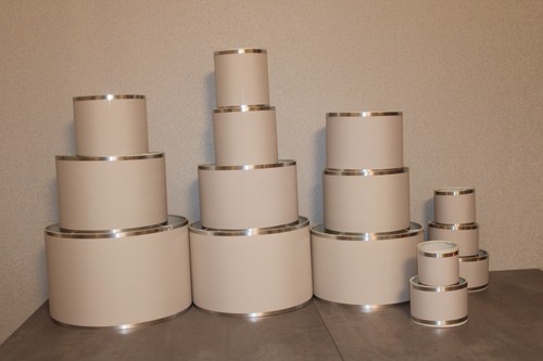 Lampenschirm weiß crema - weiß,