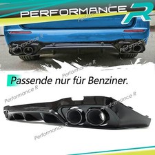 E53 Optik Heckdiffusor + Auspuff für Mercedes e220 W213 AMG Line BENZIN 16-19