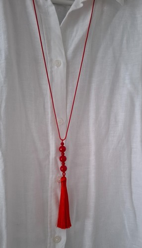 Lange halskette mit - lange,