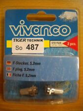 Vivanco DIY SAT STD F52A Video 2 Stück 2x F-Stecker für Koax-Kabel 5,2mm* so487