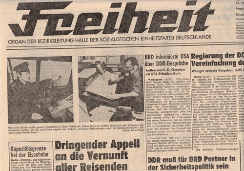 Ddr zeitung freiheit halle - ddr,
