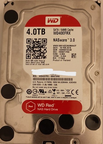 Red nasware wd40efrx - red, 4tb