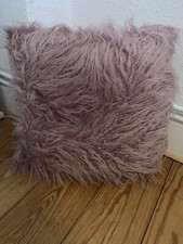 3 Stück 45x45 Sofakissen Kunstfell langhaar Flausch Shabby Vintage Chic