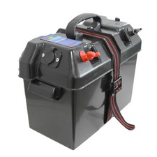 Batteriebox Batteriekasten Power Center Anzeige + Anschlüsse + 2x USB Kasten Box