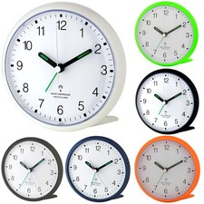 TFA Dostmann 60.1506 analoger Funkwecker lautlos Sweep-Uhrwerk Reisewecker