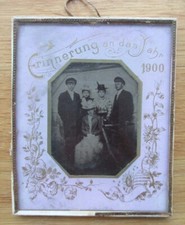 Altes Foto auf Metall /