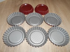 8x Tortelettformen Törtchenformen / Tartelette 10,5 cm Förmchen Quiche Mini