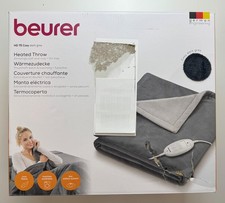 Beurer HD 75 Dark Grey Heizdecke – Wärmedecke 180x130 cm, 6 Stufen, sicher