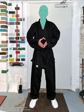 Asia Sports Karate-Anzug Beginners Black Größe 190