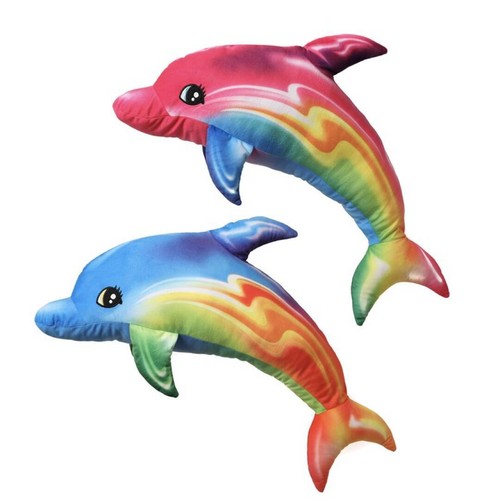 Regenbogen delfin kuscheltier - regenbogen,