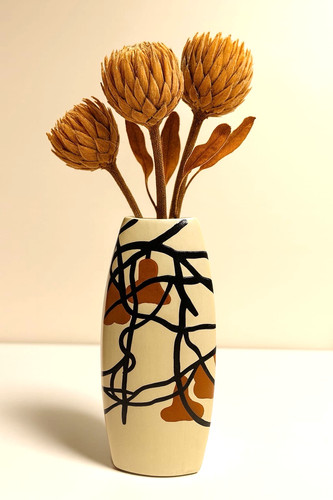 Dreieckige keramikvase - dreieckige,