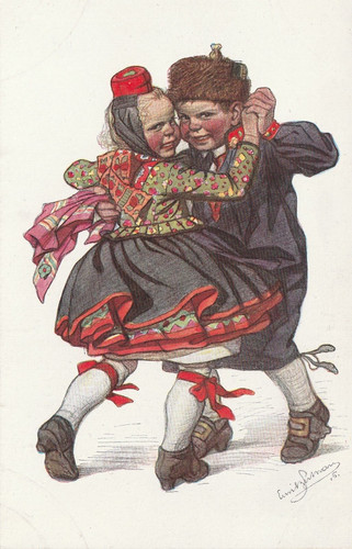 Hessen tracht - ak, hessen-tracht