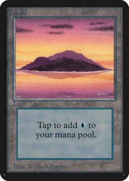 Magic mtg island - island, alpha