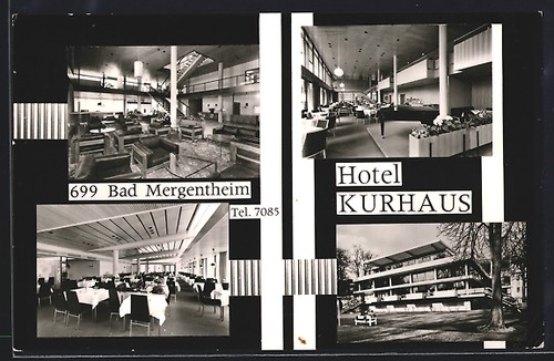 Ansichtskarte bad mergentheim - ansichtskarte,