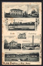 Ansichtskarte Harta-Fuchsberg, Villa Waengler, Schule, Fuchsberg 