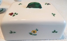 neues grosses Butterdosen - Oberteil     " Gmundner Keramik- Streublumen "