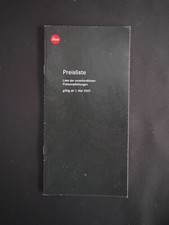 #A0742- Leitz  Leica  Preisliste 2000 , 34  Seiten
