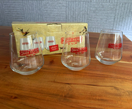 Don papa rum gläser set - don,
