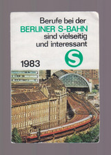 DDR-Taschenkalender "Berliner S-Bahn/Deutsche Reichsbahn" 7x10cm (1983)