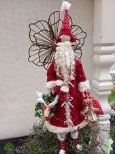 **Zuckersüßer Nikolaus,Weihnachtsmann,Tilda art,Weihnachten,Bär**