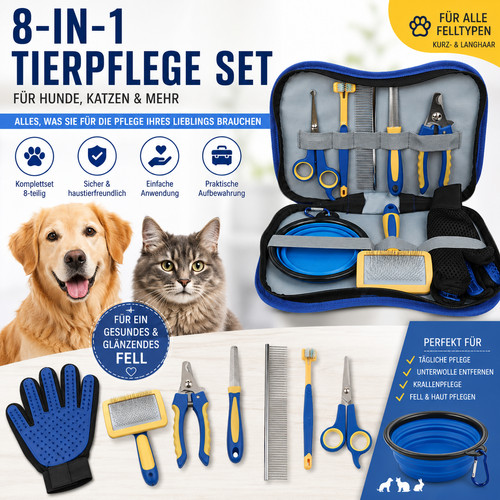 8in1 tierpflege set - tierpflege, hunde