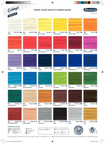 Schmincke college acrylic - schmincke,
