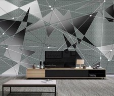 3D Dreieck Muster M7034 Tapete